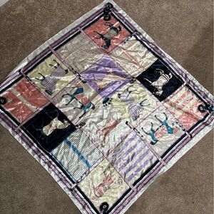 Equestrian & Horse Printed Pastel Novelty Scarf